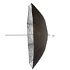 Godox UB-L3 60 must ja hõbedane vihmavari, L suurus, 150 cm