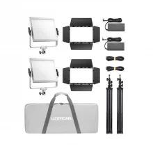 Godox Litemons LP400Bi Bi color LED Light Panel 2 light kit
