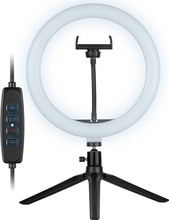 LED rõngaslamp Tracer TRAOSW46747, 26 cm, must