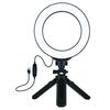 LED rõngaslamp 16 cm koos statiiviga 12-14.5 cm USB Extra Digital / Puluz