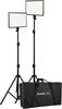 Nanlite Lumipad 25 LED 2 Light Kit koos statiivide ja kotiga