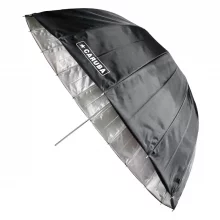 Caruba Deep Umbrella 85 cm hõbe/must