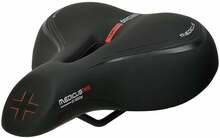Jalgrattasadul Wittkop Medicus Twin 3.0, teras/vinüül, 255 x 210 mm, must