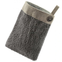 Kooriv kehakinnas Hydrea London Sisal + Unbleached Linen SPA Mitt, Grey