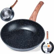 Graniitkattega praepann Vilde Black&Wood, 20 cm