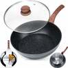Graniitkattega pann klaaskaanega Vilde Black&Wood, alumiinium, 28 cm, 3,5 l