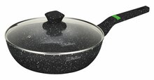 Sügav pann kaanega Bollire Venezia BR1010, marmorkattega, 28 cm