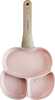 Praepann Klausberg KB-7826, marmor, roosa, 19 cm, 3 sektsiooniga