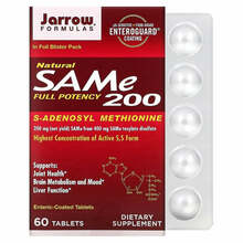 Jarrow Formulas SAMe 200 mg, 60 tabletti