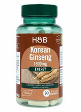 Holland & Barrett korea ženšenn 1500 mg, 90 kapslit