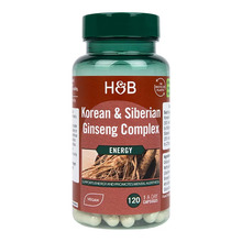 Holland & Barrett Korea ja Siberi ženšenni kompleks, 120 tabletti