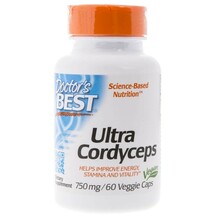 Doctor's Best Ultra Cordyceps, 750 mg, 60 kapslit