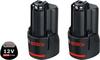 Aku komplekt Bosch GBA 12V 2x3.0Ah Set