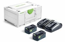 Akude ja laadija komplekt Festool SYS 18V 2x5,0/TCL 6 DUO 18 V 2x5,0 Ah