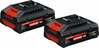 Akukomplekt Bosch Powertools 2x EXBA 18V-40, 18V, 4.0Ah, Li-ion, 1600A03738