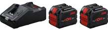 Aku ja laadija komplekt Bosch starter set 2x12.0Ah ProC, GAL 18V-160, Carton 1600A02T5W