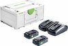 Akude ja laadija komplekt Festool SYS 18V 2x4,0/TCL 6 DUO 577109