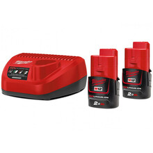 Aku ja laadija Milwaukee M12 NRG-202, 12V, 2x2.0Ah