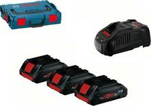 Bosch aku 18V 3x4,0Ah GBA Procore + GAL 1880CV laadija + L-BOXX 102 (B0615990L1R)