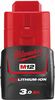 Aku Milwaukee M12 B3, 12V, 3.0Ah