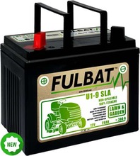 Akumulaator murutraktorile Fulbat U1-9 SLA, 12V, 28Ah, must