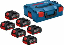 Akukomplekt Bosch GBA 18V 6x4.0Ah 1600A02A2S sinine/must