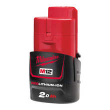 Aku Milwaukee M12 B2, 12V, 2.0Ah, Li-Ion