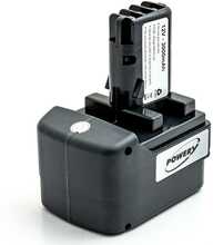 Akutööriista aku Powery Metabo 6.31729, 6.31747, 6.31776.00, 12V, 3.0Ah, NiMH