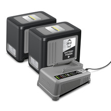 Komplekt (kiirlaadija + 2 akut) Karcher Battery Power+ 36/60, 2.445-071.0