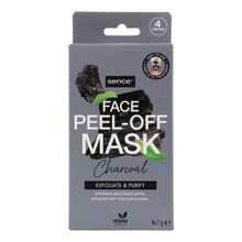 Näomaskid Sence Charcoal Peel-Off, 4 x 7 g