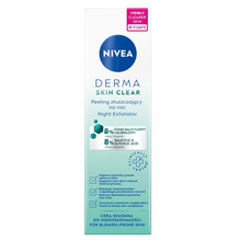 Öine näokoorija Nivea Derma Skin Clear Night Exfoliator, 40 ml