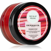 Näo- ja huulekoorija Dermacol Face & Lip Peeling Rhubarb, 50 g
