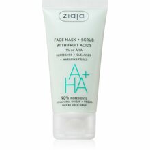 Kooriv näomask Ziaja Face Mask + Scrub with Fruit Acids, 55 ml