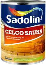 Lakk Sadolin Celco Sauna, poolmatt, 1 l, läbipaistev