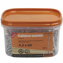 Terasest puidukruvid Heco, 4,2 x 60 mm, C4, Torx15, 200 tk