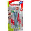 Kahekomponendilised tüüblid kruviga Fischer DuoPower, 8 x 65 mm, 4 tk