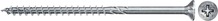 Puidukruvi Fischer Power-Fast II FPF II CZP, 5,0 x 100 mm, hõbe, 100 tk