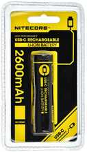 Aku Nitecore NL1826R 18650, 2600mAh, 3.6V, USB-C