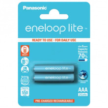 Laetavad patareid Panasonic EneloopLite HR03 (AAA), 550mAh, 2 tk