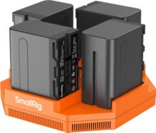 Akulaadija SmallRig 4834 NP-F970, 4 kanalit, 4 aku komplekt