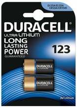 Patarei Duracell CR123A, liitium, 3V, 2 tk