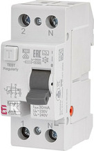 Rikkevoolukaitse ETI EFI6-P2 A, 2P, 40 A, 240 V, 30 mA
