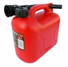 Plastikust kütusekanister Carcommerce, 5 L, voolikuga
