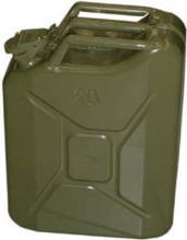 Metallist kütusekanister Alburnus, 20 L, roheline