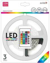 LED riba komplekt Avide At-4021, RGB, 3 m, 22W, 990 lm, puldiga