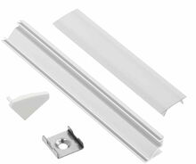 Alumiiniumprofiil LED ribadele Eurolight AL-C2-W, nurkne, valge, 2m