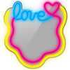 Peegel Manta MASNL131MT Style Neon Lights LOVE LED