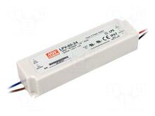 Impulss LED toiteplokk Mean Well LPV-60-24, 24V, 60W, 2.5A
