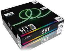 LED ribakomplekt Avide, IP67, 300 LED, RGB Neon, 18W, puldiga, 5m