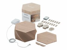 Nutikas valguspaneelide komplekt Nanoleaf Elements Wood Look Hexagons Starter Kit, 13 paneeli